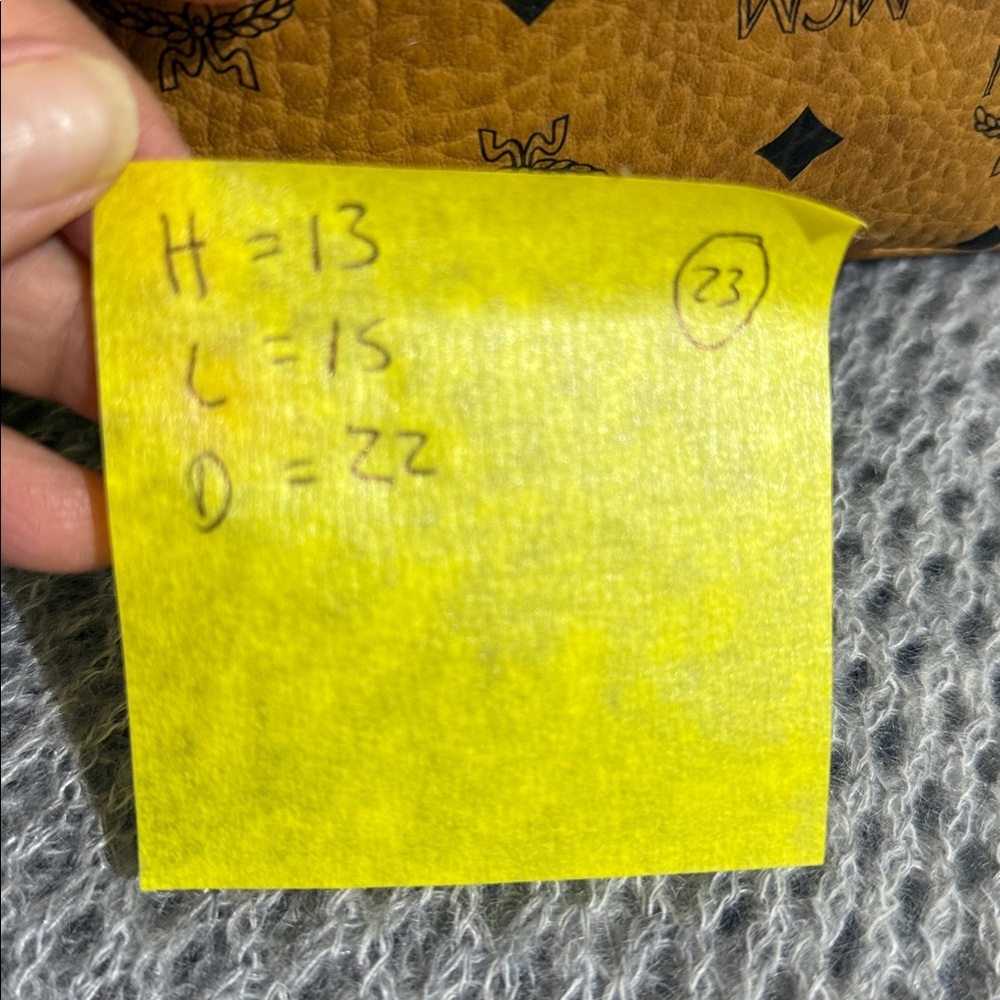 MCM Cognac Visetos Backpack - Picture 9 of 10